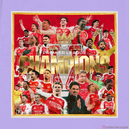 Arsenal: Premier League Champions 25/26 Oversized Unisex T-shirt