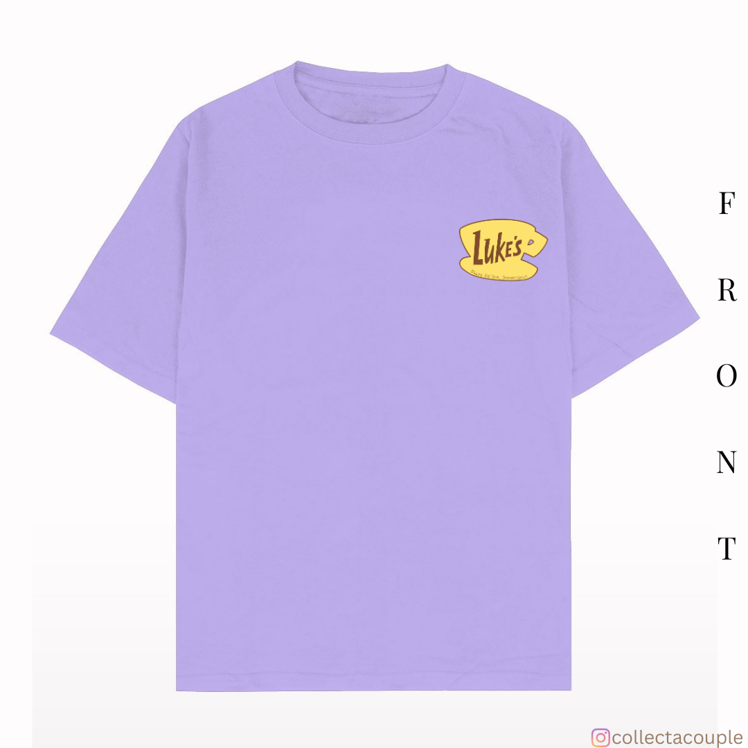 Gilmore Girls: Illustrated Rory & Lorelai Oversized Unisex T-shirt (front and back print)