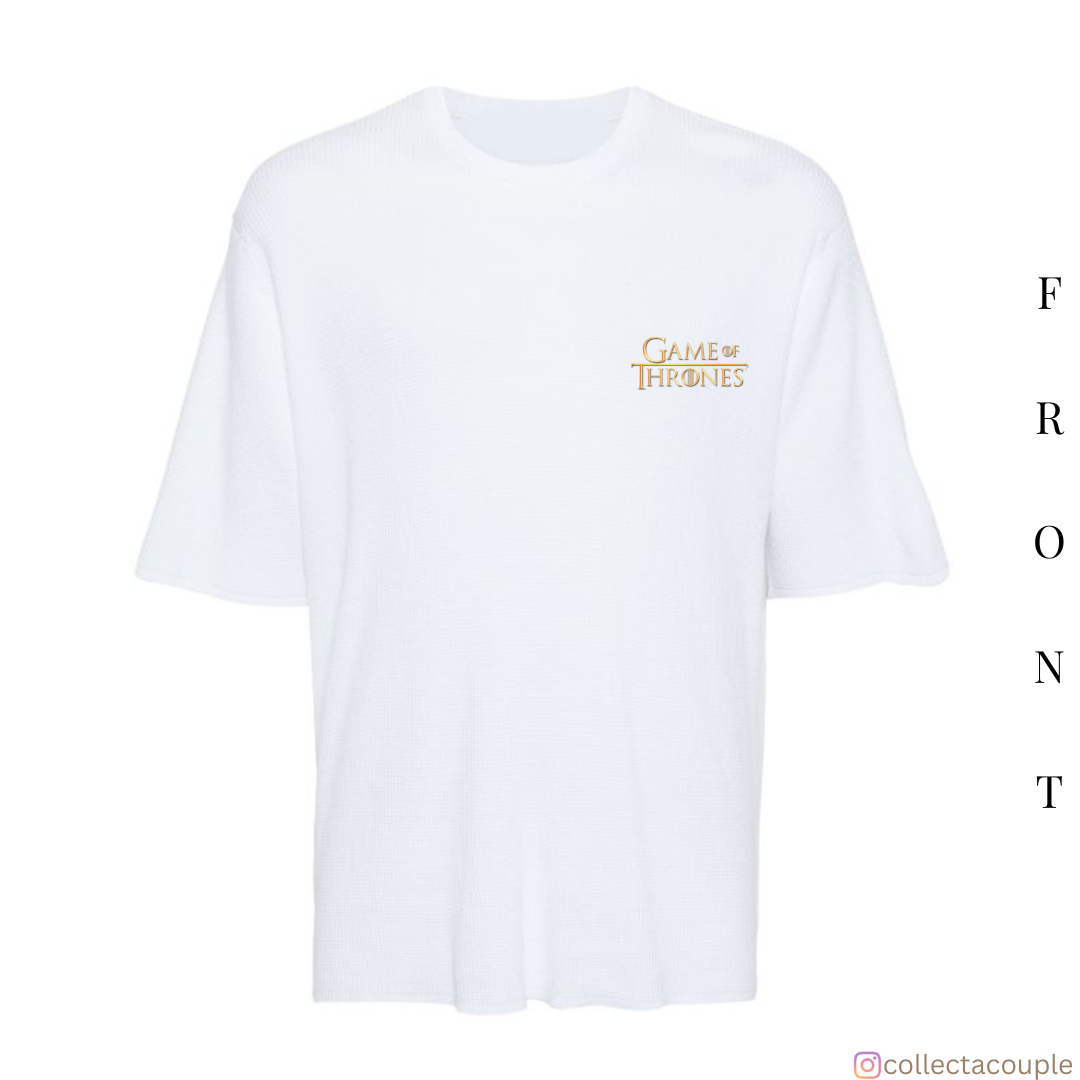 Game of Thrones: Illustration Cast Oversized Unisex T-shirt (front and back print)