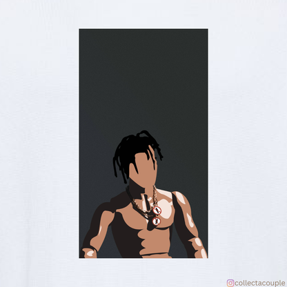 Travis Scott: Illustration (3) Oversized Unisex T-shirt (front and back print)