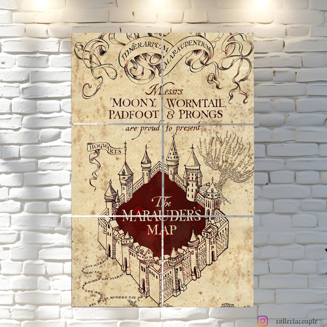 Harry Potter: Marauder's Map Fandom Puzzle Board Wall Art
