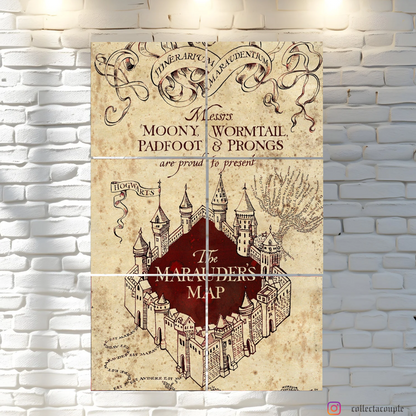 Harry Potter: Marauder's Map Fandom Puzzle Board Wall Art