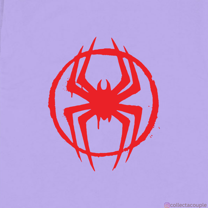 Spider Verse: Miles Morales Upside Down Oversized Unisex T-shirt (front and back print)