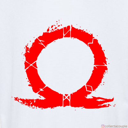 God of War: Kratos Illustration Oversized Unisex T-shirt (front and back print)