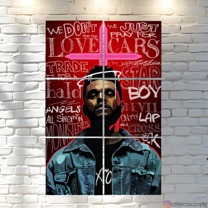 The Weeknd: Collage Fandom Puzzle Board Wall Art