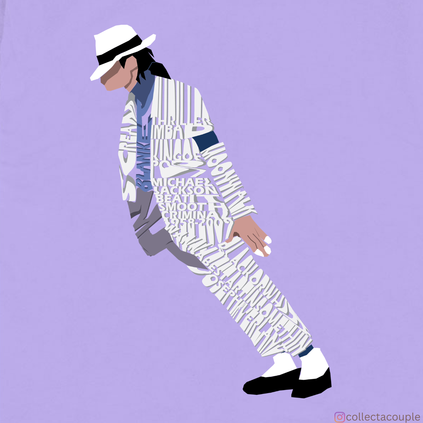Michael Jackson: Smooth Criminal Oversized Unisex T-shirt (front and back print)