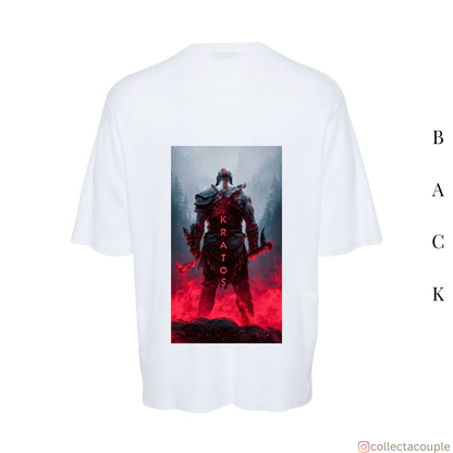 God of War: Kratos Oversized Unisex T-shirt (front and back print)