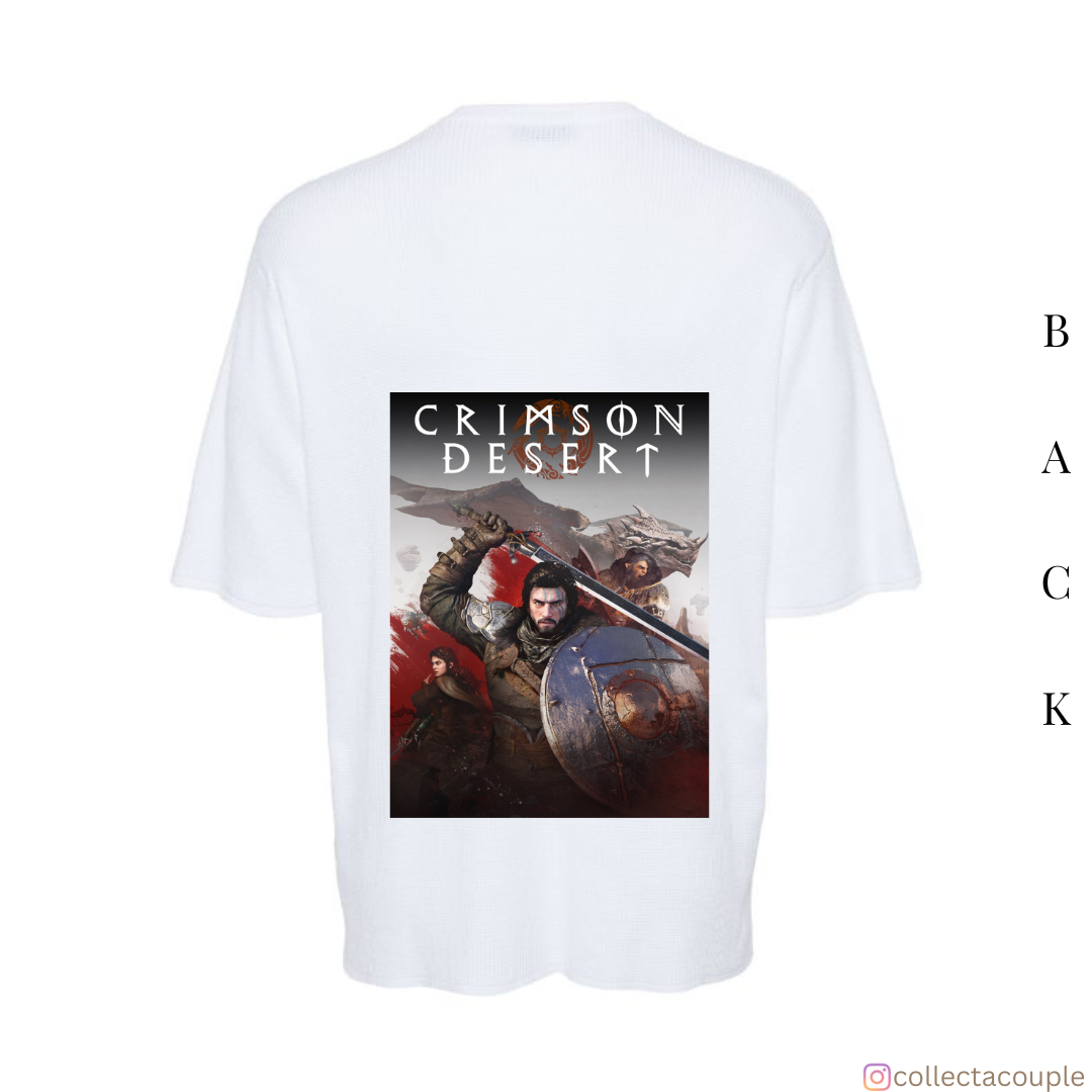 Crimson Desert: Kliff Oversized Unisex T-shirt (front and back print)