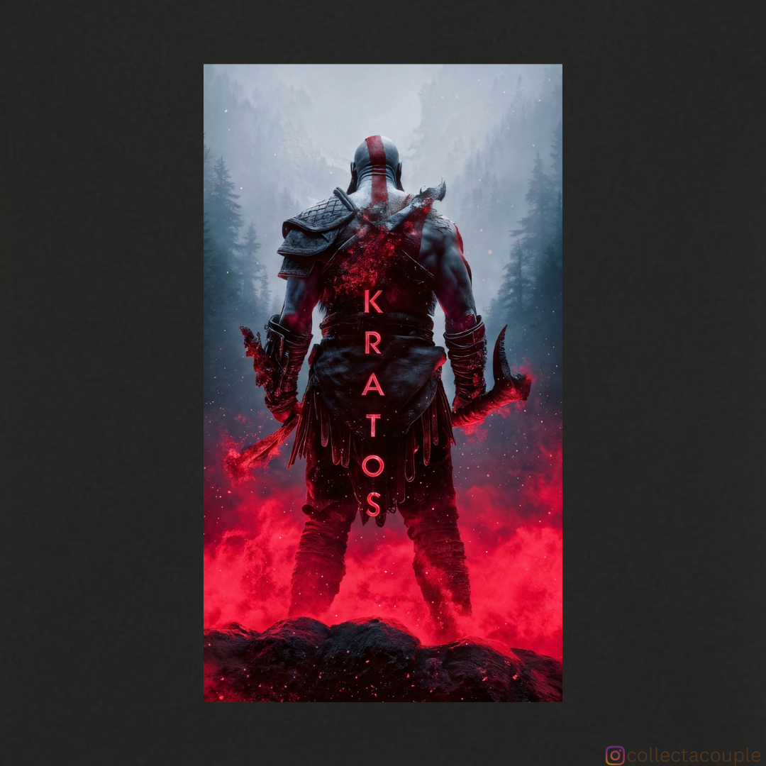 God of War: Kratos Oversized Unisex T-shirt (front and back print)