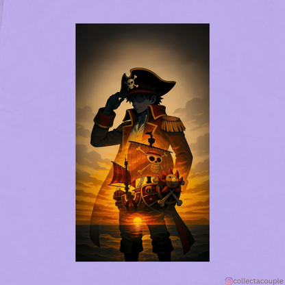 One Piece: Monkey D Luffy Dark Oversized Unisex T-shirt (front and back print)