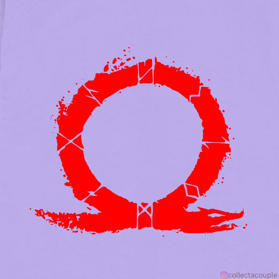 God of War: Kratos Illustration Oversized Unisex T-shirt (front and back print)