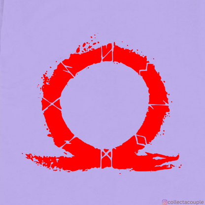 God of War: Kratos Illustration Oversized Unisex T-shirt (front and back print)