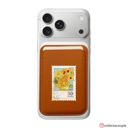 Van Gogh: Sunflowers Stamp Magsafe Wallet