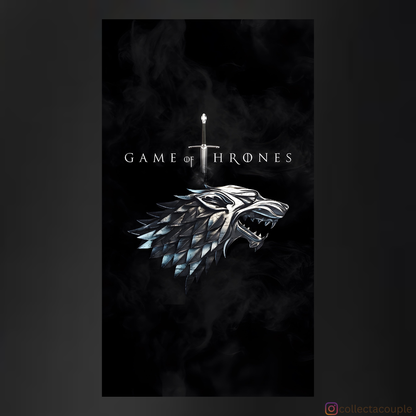 Game of Thrones: House Stark Unisex Hoodie (front & back print)