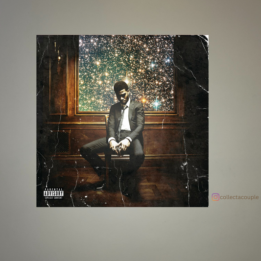 Kid Cudi: Man On The Moon II: The Legend Of Mr. Rager Album Cover Hardboard Poster