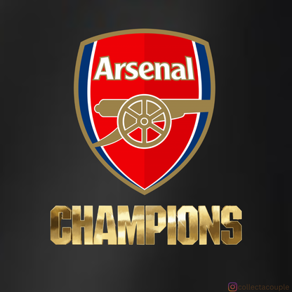 Arsenal: Premier League Champions 25/26 Unisex Hoodie (front & back print)