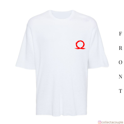 God of War: Kratos Illustration Oversized Unisex T-shirt (front and back print)