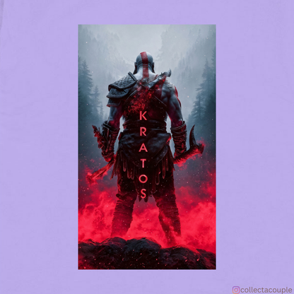 God of War: Kratos Oversized Unisex T-shirt (front and back print)