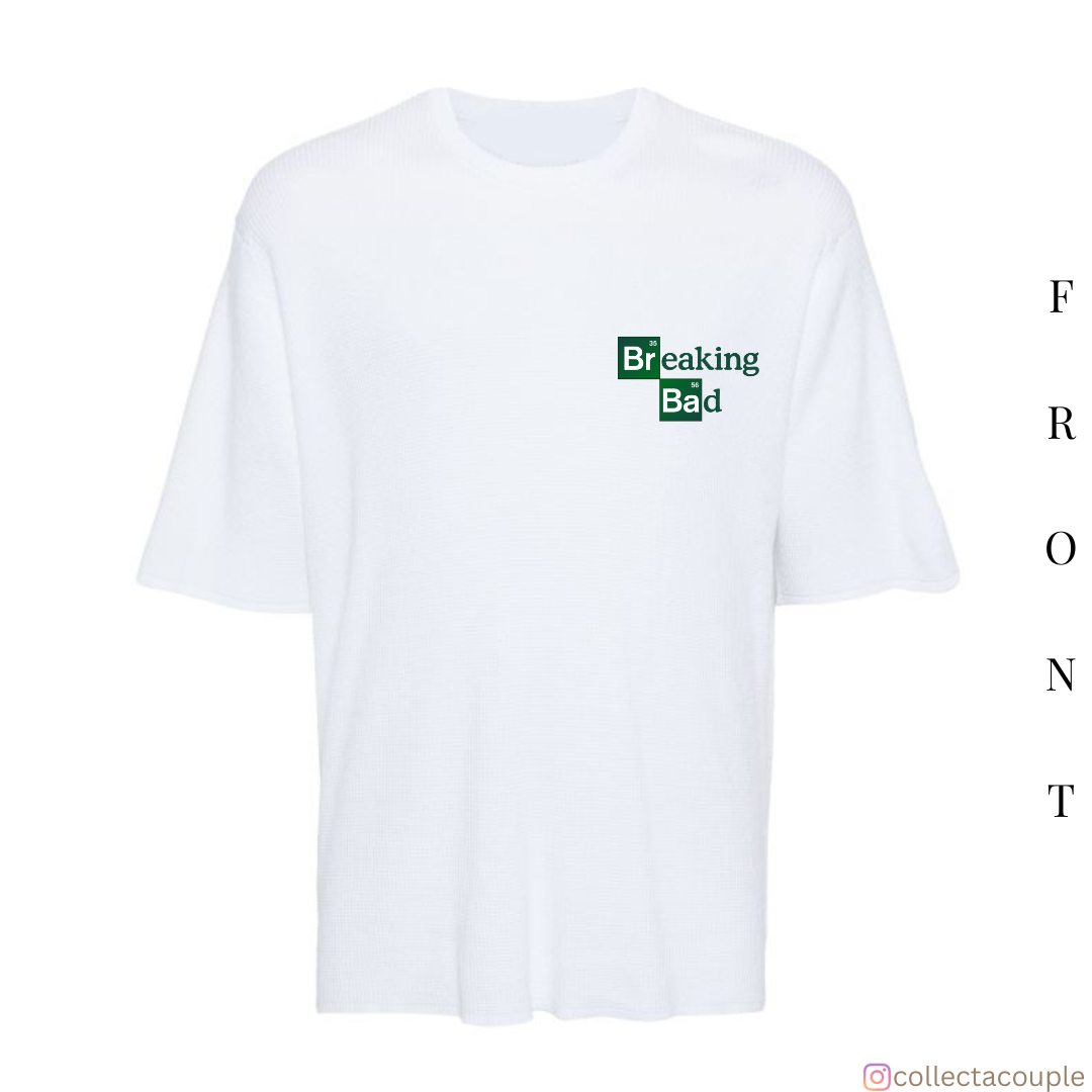 Breaking Bad: Walter and Jesse Illustrated Oversized Unisex T-shirt (front and back print)