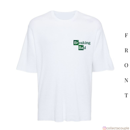 Breaking Bad: Walter and Jesse Illustrated Oversized Unisex T-shirt (front and back print)