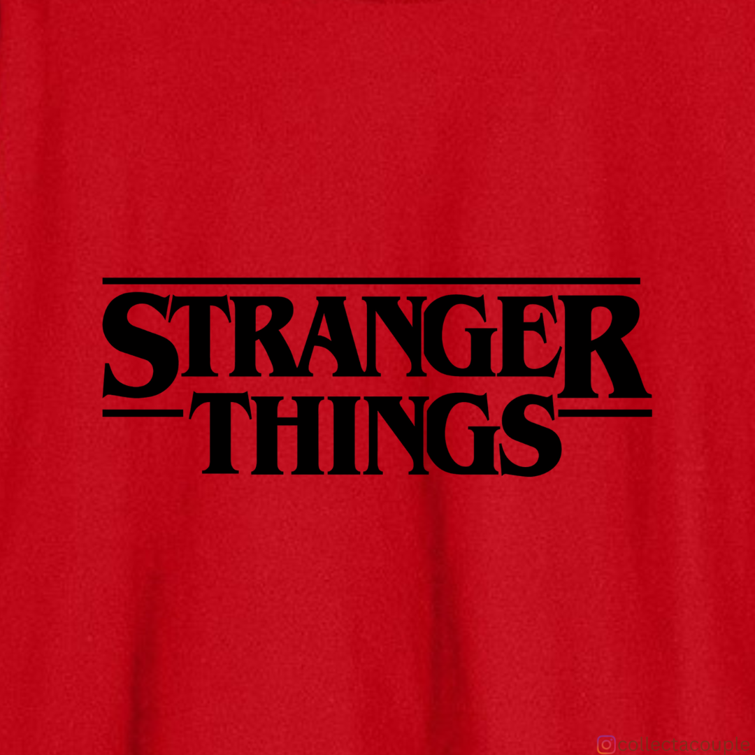 Stranger Things: Upside Down Illustrated Oversized Unisex T-shirt (front and back print)