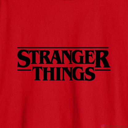 Stranger Things: Upside Down Illustrated Oversized Unisex T-shirt (front and back print)