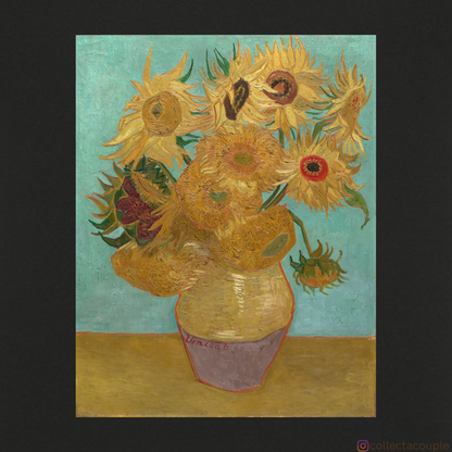 Van Gogh: Sunflowers Oversized Unisex T-shirt (front and back print)