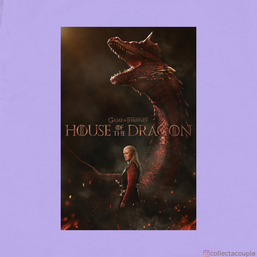 House of The Dragon: Daemon Targaryen Oversized Unisex T-shirt (front and back print)
