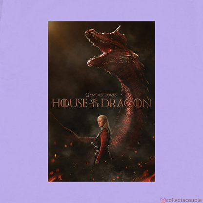 House of The Dragon: Daemon Targaryen Oversized Unisex T-shirt (front and back print)
