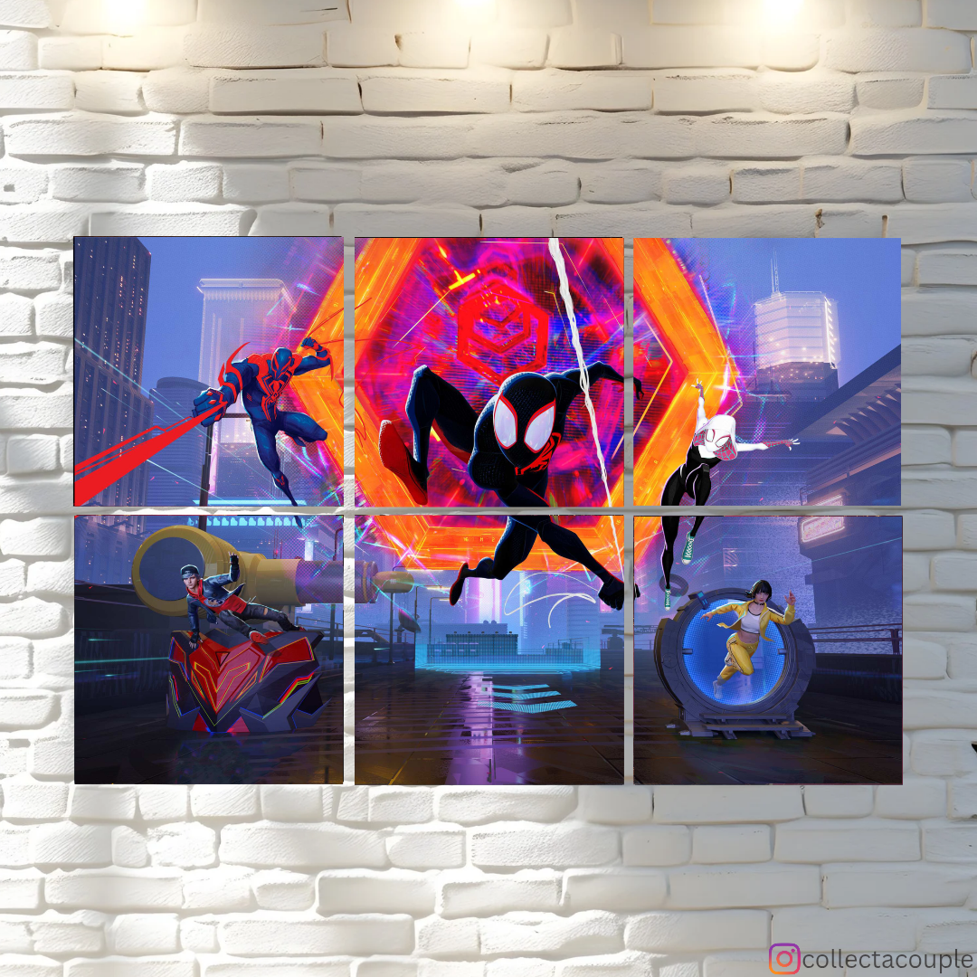 Spider-Man Across the Spider Verse: In Action Fandom Puzzle Board Wall Art