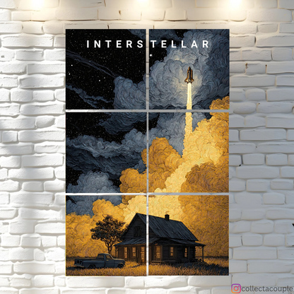 Interstellar : Illustration Fandom Puzzle Board Wall Art