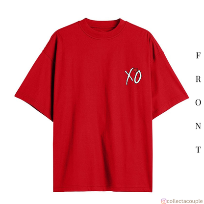 The Weeknd: Discography (2) Oversized Unisex T-shirt (front and back print)