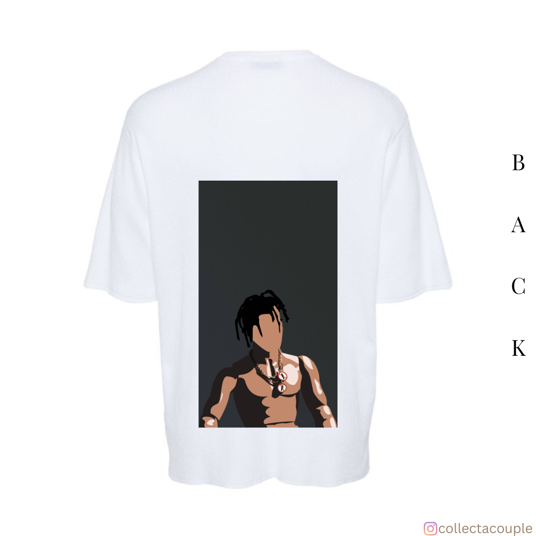 Travis Scott: Illustration (3) Oversized Unisex T-shirt (front and back print)