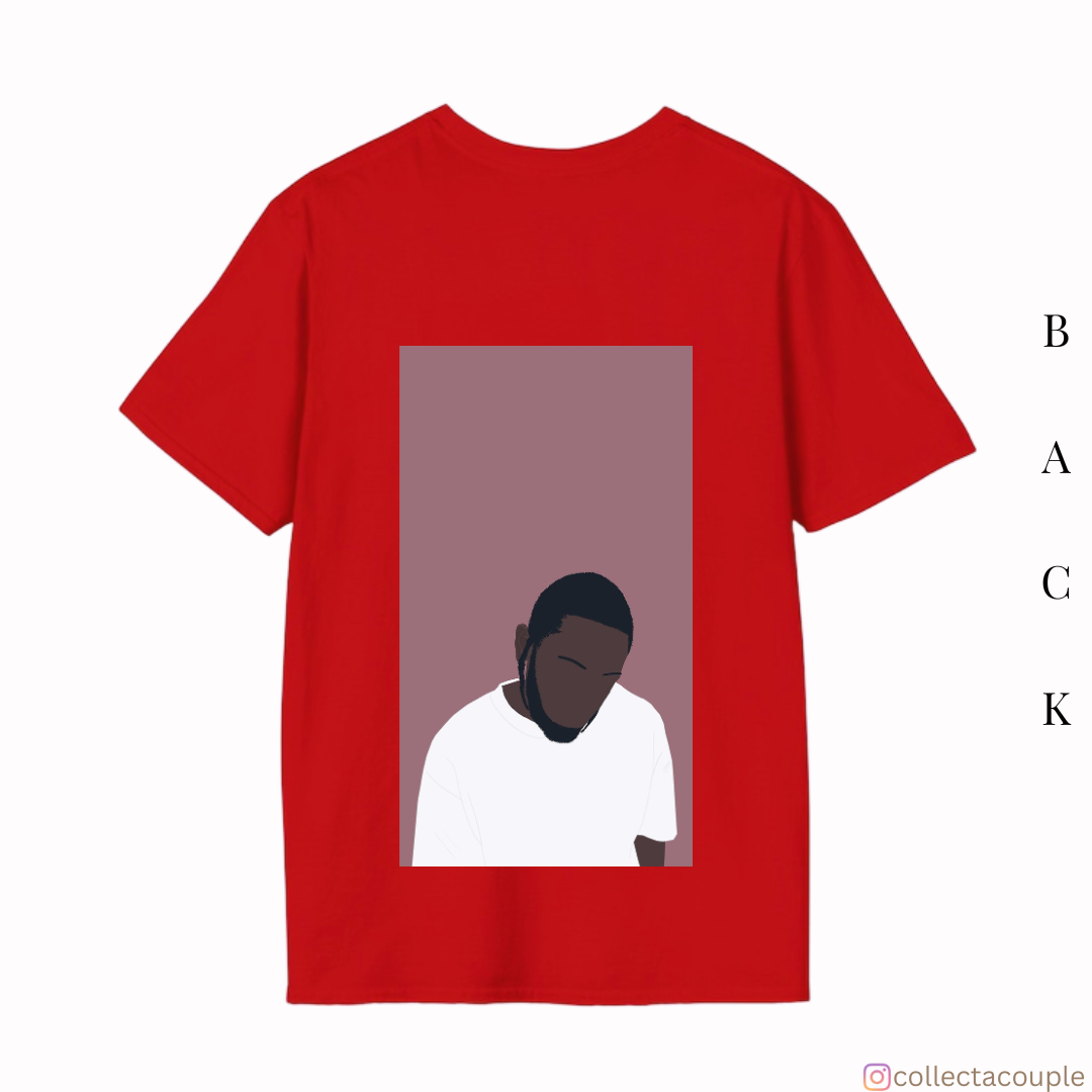 Kendrick Lamar: Damn Illustrated Oversized Unisex T-shirt (front and back print)