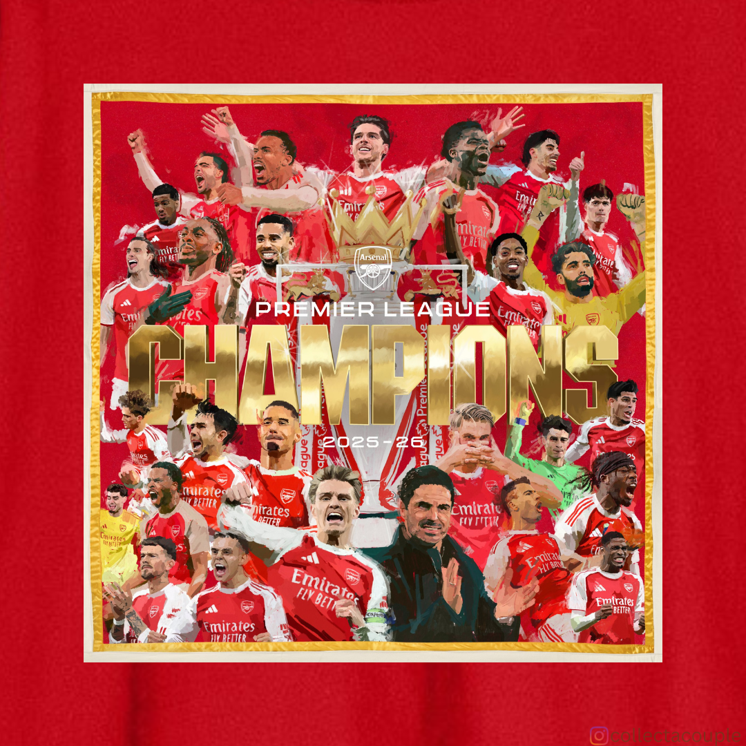 Arsenal: Premier League Champions 25/26 Oversized Unisex T-shirt