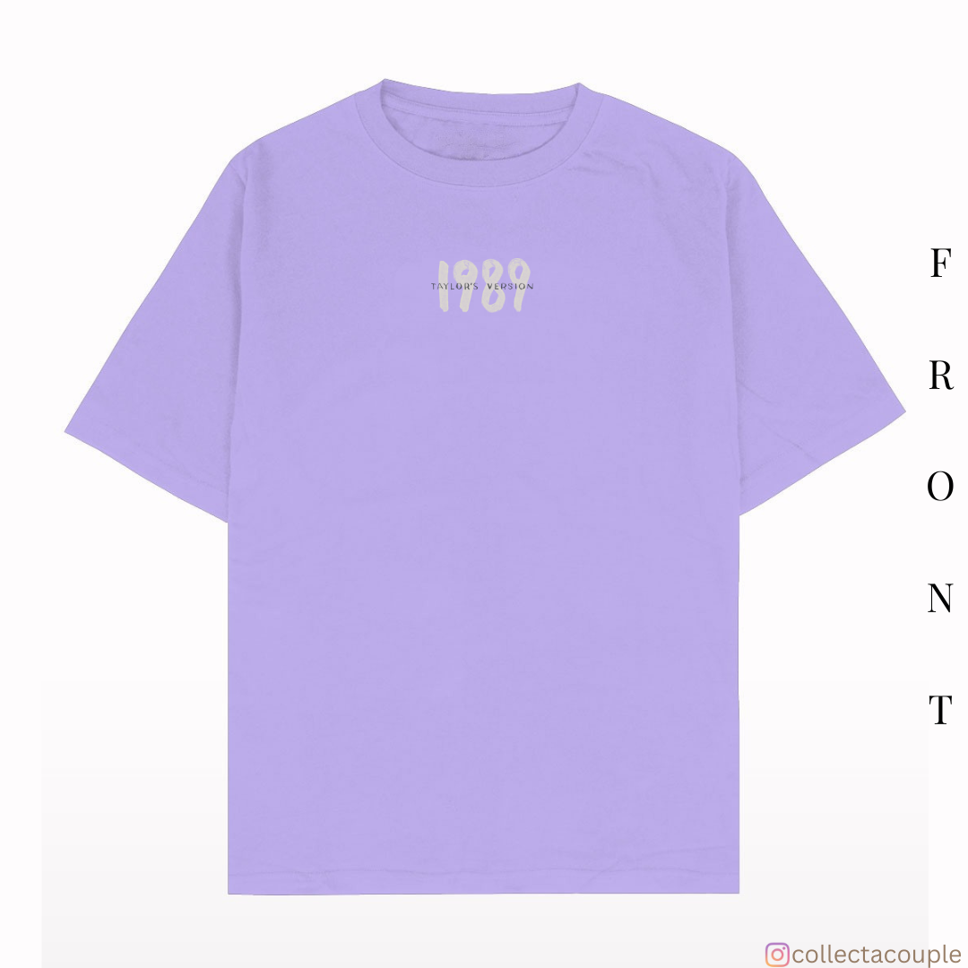 Taylor Swift: 1989 Taylor's Version Oversized Unisex T-shirt (front and back print)