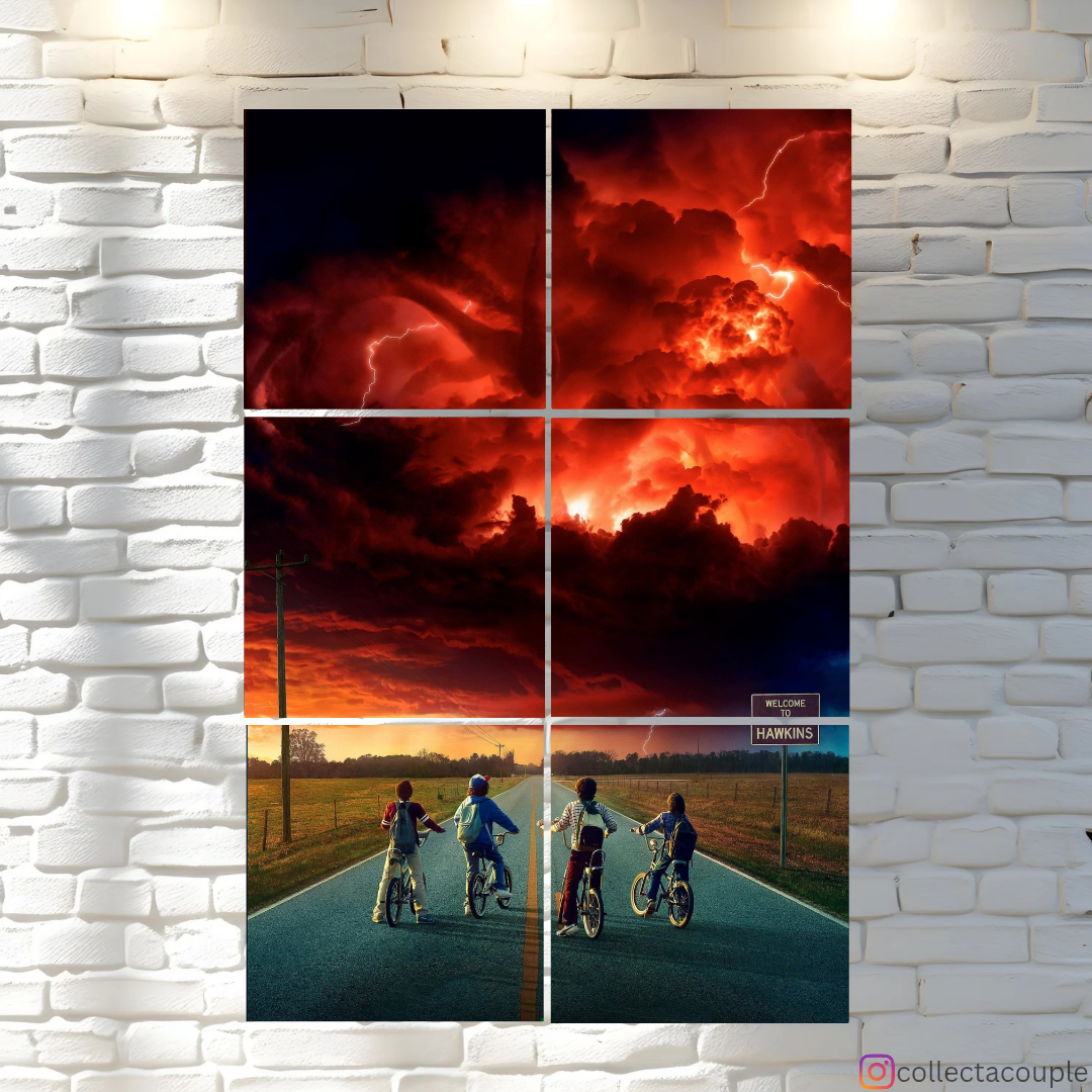 Stranger Things: Welcome to Hawkins Fandom Puzzle Board Wall Art