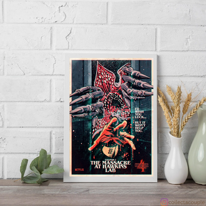 Stranger Things: The Massacre at Hawkins Lab Framed Poster