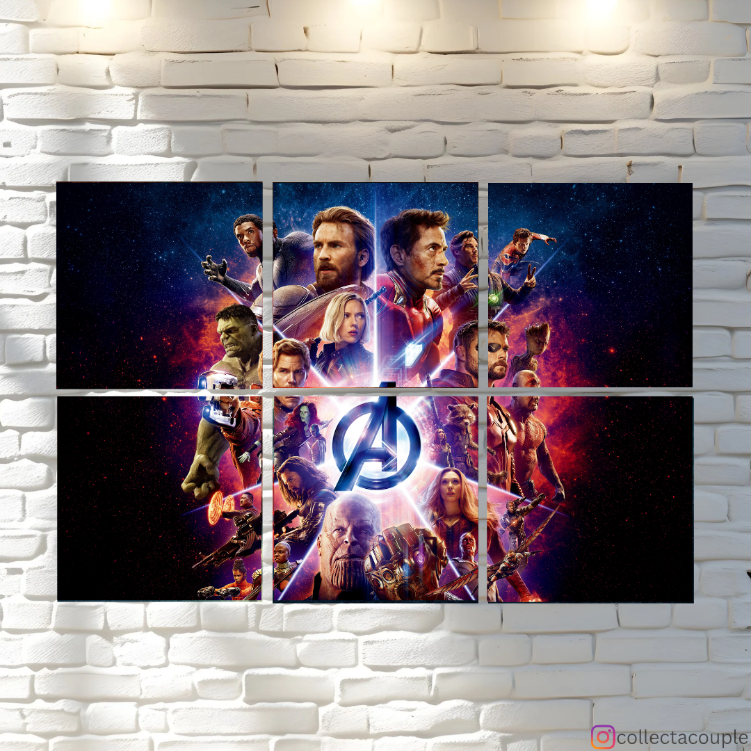 Avengers: Cast Fandom Puzzle Board Wall Art