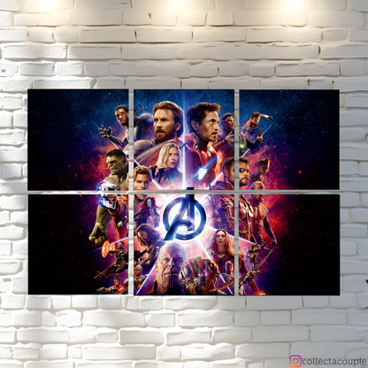Avengers: Cast Fandom Puzzle Board Wall Art