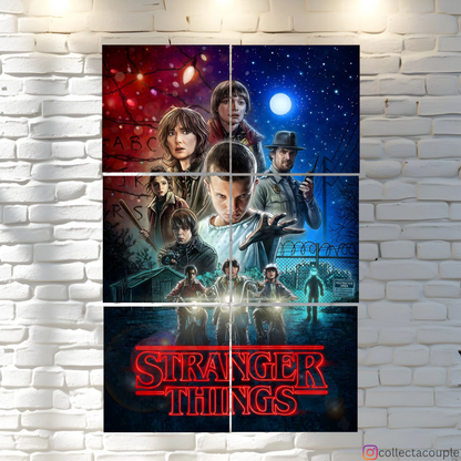 Stranger Things: Season 1 Cast Fandom Puzzle Board Wall Art