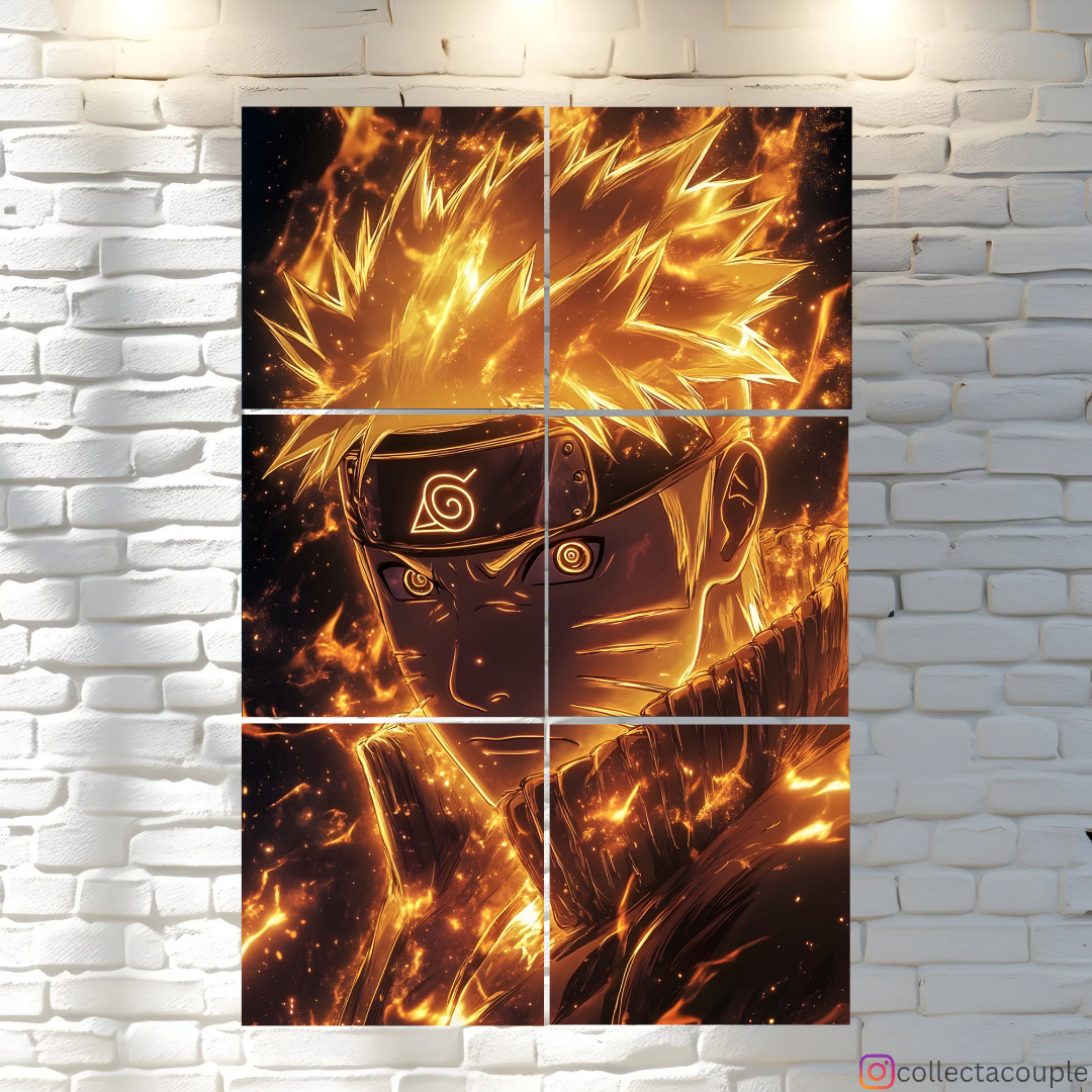 Naruto: On Fire Fandom Puzzle Board Wall Art