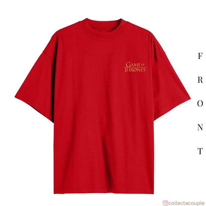 Game of Thrones: Illustration Cast Oversized Unisex T-shirt (front and back print)