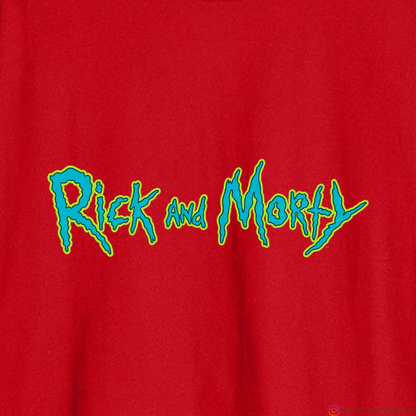 Rick and Morty: Illustrated Oversized Unisex T-shirt (front and back print)