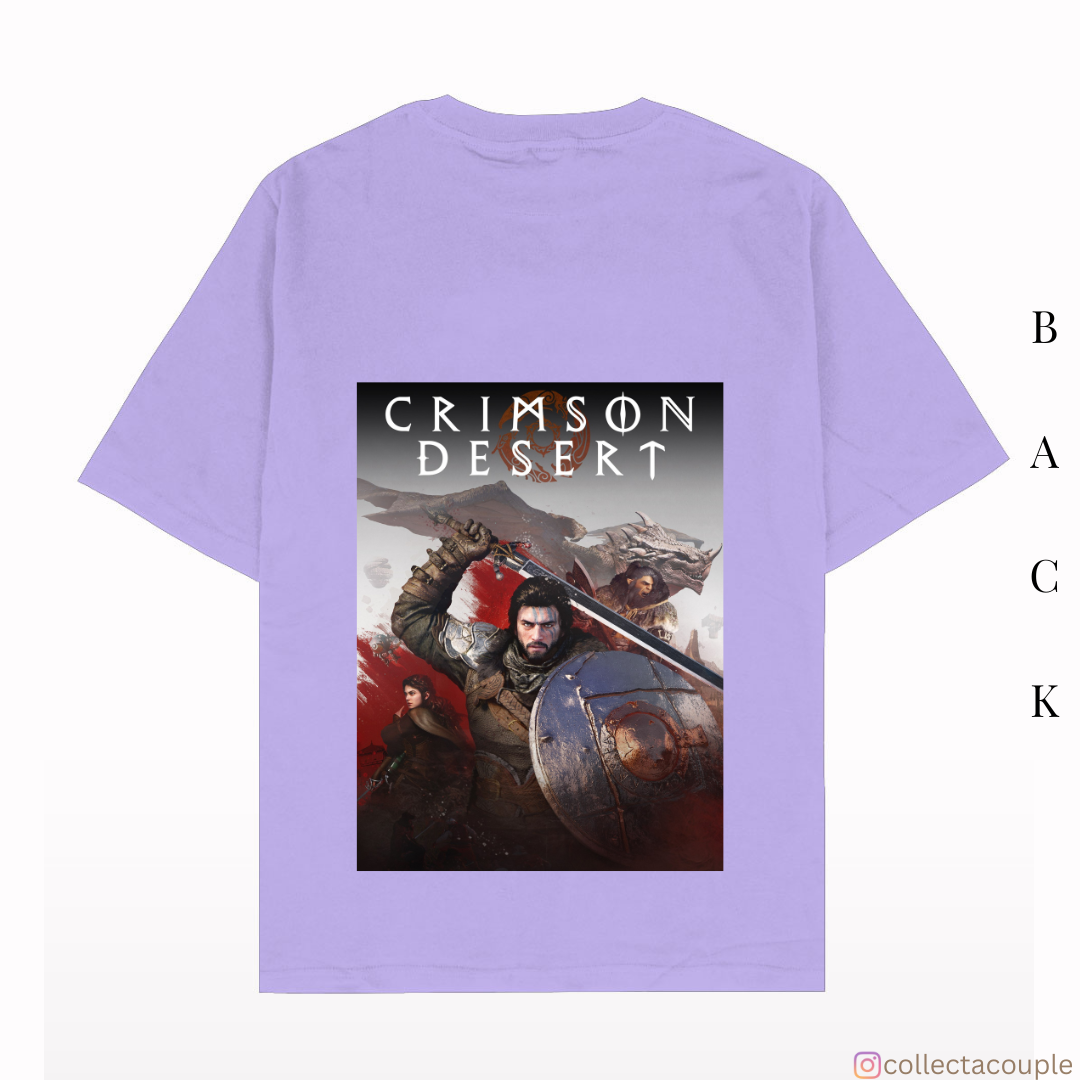 Crimson Desert: Kliff Oversized Unisex T-shirt (front and back print)