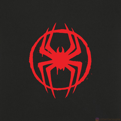 Spider Verse: Miles Morales Illustration Collage Oversized Unisex T-shirt (front and back print)