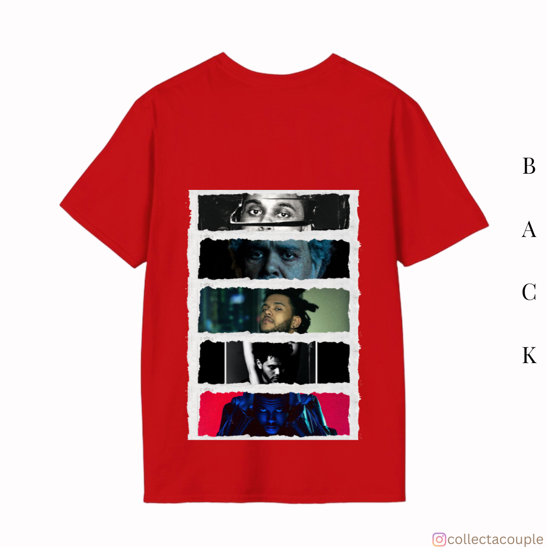 The Weeknd: Discography (2) Oversized Unisex T-shirt (front and back print)