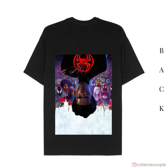 Spider Verse: Miles Morales Upside Down Oversized Unisex T-shirt (front and back print) (Copy)