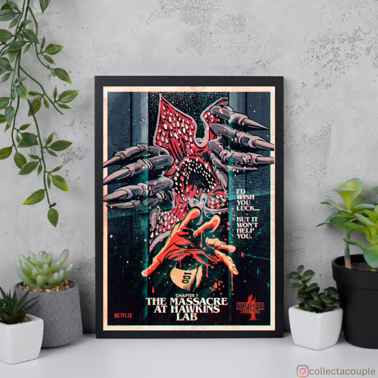 Stranger Things: The Massacre at Hawkins Lab Framed Poster