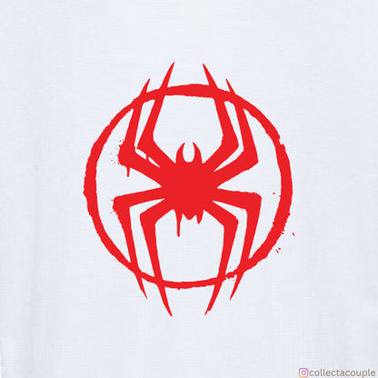 Spider Verse: Miles Morales Upside Down Oversized Unisex T-shirt (front and back print)